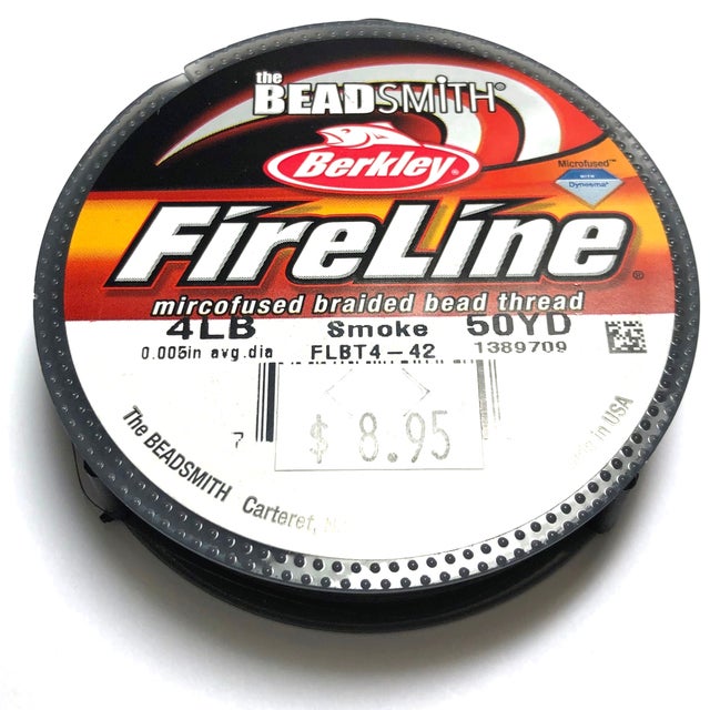 FireLine 4 lb. Crystal, 50 Yards Microfused Braided Bead Thread